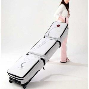 스노우보드 가방 무소음 바퀴 보관 휠 스포츠 회색 보드 숄더백 배낭