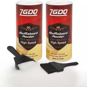 ZGDQ 셔플보드 샌드 왁스 고속 파우더 세트 미니 브러시가 포함된 소금 2캔