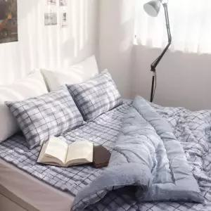 [룽스]세미마이크로 체크 가을이불 침대패드