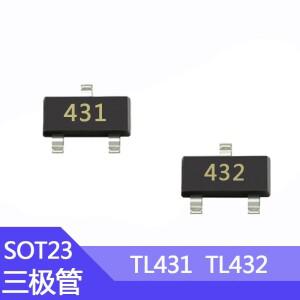 100 개 세트 TL431 SMD 트랜지스터 패키지 23 CJ431/AZ432 프린트 레귤레이터