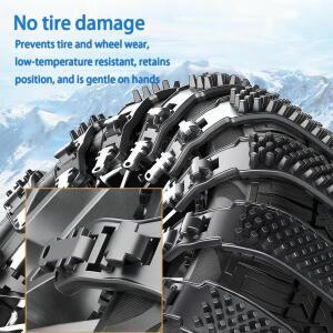 직물 스노우체인 타이어 체인 10개 중량급 휠 벨트 자동차용 얼음 겨울 하이킹 트레일러 오프로드 잔디 낚