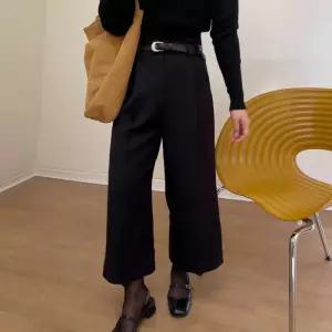 키작녀바지 8부 9부 와이드슬랙스 핀턱 버뮤다팬츠 (21292774)