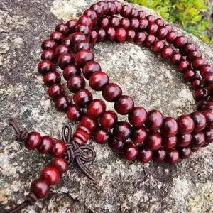 고품질 염주 팔찌 단풍나무 합장주 불교 목걸이 명상 (WFKJI2G)