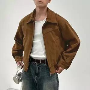 남성용 2색 머스트해브미니멀모던 레트로 바이커자켓 봄버자켓 (WFKK462)