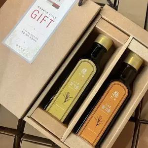 만복 저온압착 국산 참기름 들기름 선물세트 250ml 2구