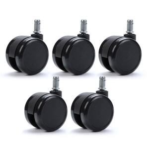 5Pcs 교체 사무실 의자 바퀴  용 롤링 휠  롤러 캐스터  나무 바닥