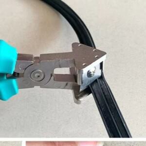 산업 90 ° 직각 와이어 덕트 플라이어 PVC PE 플라스틱 파이프 호스 가위 고무 스트립 앵글 V 입 커팅