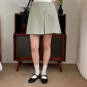 플스커트 핀턱 플레어스커트 h라인스커트 미니 (WFKKODF)