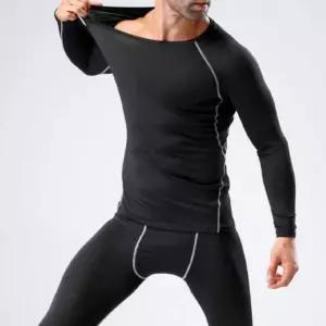 남성 긴팔 티셔츠 레깅스 운동복 트레이닝복 2종 세트