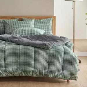 체크체크 554SZW44 밍크극세사 이불패드세트 SS슈퍼싱글 올리브