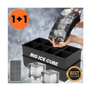 8구 실리콘 하이볼 얼음 트레이 아이스볼메이커 온더락 얼음틀