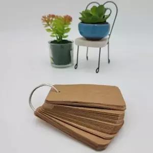 칼라 단어장 크라프트지 메모카드 작은노트 학생수첩 (KYR-WFJ24IK)