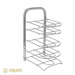 리빙코아 TVY805O8 사각 후라이팬 정리대 5단