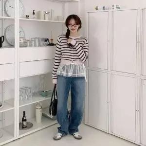 고품질 새틴스커트 청치마 데님스커트 레이 플레어스커트 (WFKL1R8)