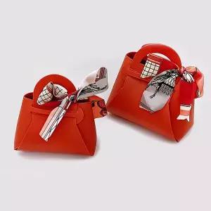 DIY 미니 가죽 가방모양 스카프 구디백 5개세트