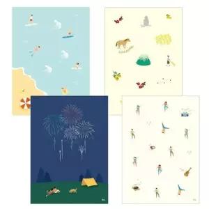 아이비스 캐릭터 유선 제본노트 무제노트 학생공책 (KYR-WC3D98E)