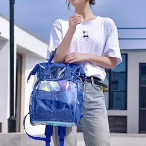 보온보냉 806BKG34 텀블러가방 스퀘어 포켓 백팩 비치백 블루