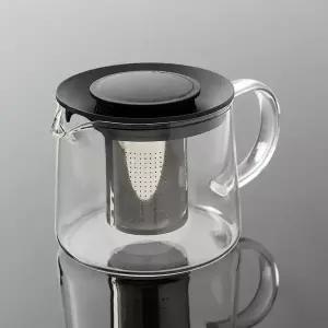 내열유리 티포트 600ml 차주전자 거름망 포함 유리 포트 차가운 차