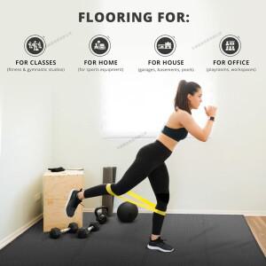 10개 EVA 폼 퍼즐 짐 매트  홈짐  놀이  운동  차고  주방 바닥재용 맞춤형 바닥 타일