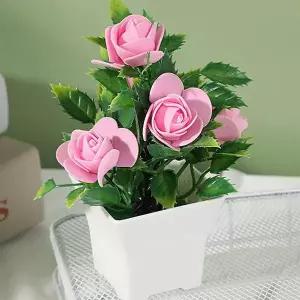 장미꽃 조화 화분 플랜테리어 미니화분 조화꽃