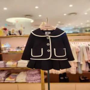 프렌치캣5 여아세트 블랙화이트배색자켓스커트 (Q61DAK030AS070)