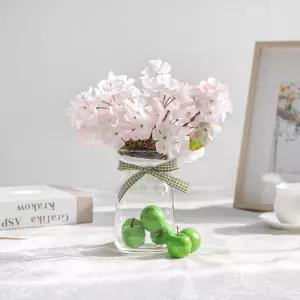 벚꽃 조화 화병 사과 set 25cm 인테리어 봄 테이블 장식 소품 행사 꾸미기