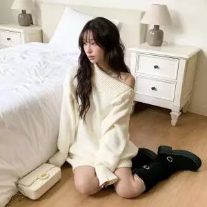 /옷자락 여자 겨울 도톰 니트 미니원피스