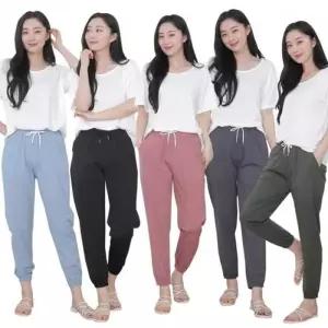 [라일리여성의류] Rly bns 여성 아이스 조거 팬츠 밴딩 바지 여자