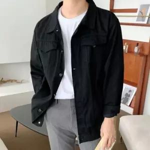 [라일리의류] Rly 루즈핏 남자 데님 자켓 트러커 남자 청 자켓 데