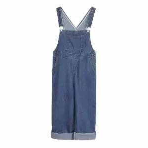 [라일리여성의류] Rly 꾸안꾸 데님 멜빵바지 점프수트 일자핏 여자 오버
