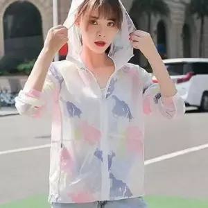 [라일리여성의류] Rly 루즈핏 여름 후드 집업 바람막이 여성 여름 점퍼