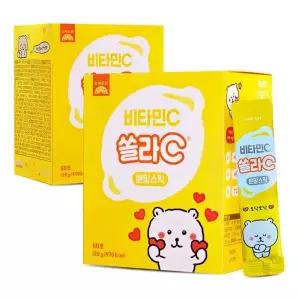 고려은단 비타민C 쏠라C 분말스틱 60포 2개 어린이 키즈 간식 G