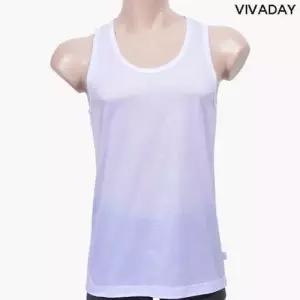 VIVADAY-AB07 면100수 화이트 남성런닝 W6FF9B5