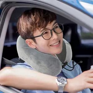 릴렉션 메모리폼 목베개 3종 세트 그레이자동차용 차량 차량쿠 차량용 목쿠 쿠베개 받침