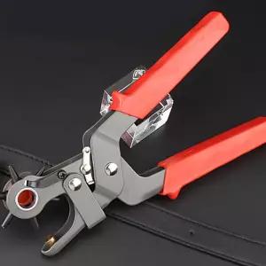 다용도 블랙메탈 가죽펀칭기 - 벨트 가방끈 신발천공 구멍 공예 시계줄 타펀치 타기 원형타 롤링 펀칭