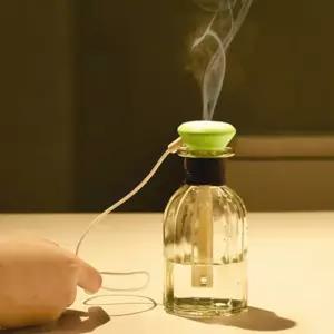 크리스탈 유리병 보틀 꽂아쓰는 USB 미니 가습기 사무실 탁상용 차량용 페트병가 초음파 무소음 저소음 휴