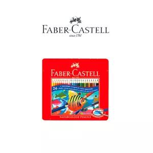 파버카스텔 수채색연필 24세트 틴케이스 미술도구 컬러링 용품 문구덕후 채화물감 링북 스케치 드로잉