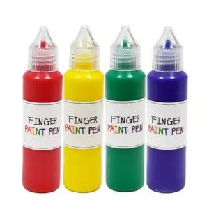 핑거 페인트펜 란타나 세트 (50ml x 4색)미술놀이 물감 유아