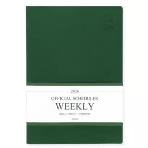 인디고 다이어리 2026 오피셜 빅 위클리 스케줄러 (그린)직장인플래너 스케쥴 26년도 수첩 직장인