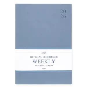 인디고 다이어리 2026 오피셜 빅 위클리 스케줄러 (워터블루)직장인플래너 스케쥴 26년도 수첩 직장인