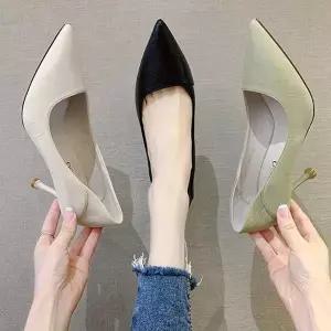 고품질 슬링백 미들힐 샌들 여성구두 웨지힐 여성화 하이힐 (WFKL8PC)