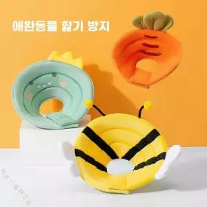 고양이 넥카라 강아지 귀여운 방수 햄버거 수면 스트링 조절 쿠션 방지