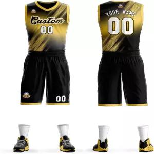 팀 이름 번호가 포함된 맞춤 농구 유니폼 남성/여성/청소년용
