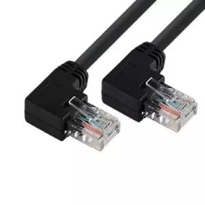 랜 케이블 랜선 인터넷 좌측꺾임 KW CAT.5E UTP 15m 연결 노트북 LAN 렌케이블