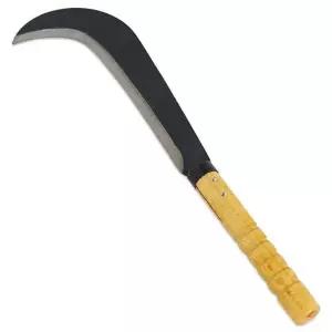 벌목용 정원칼 곡형 나무손잡이 잡초제거 낫