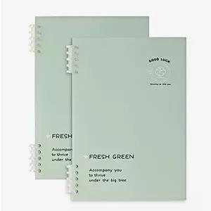 B5 유선 루스리프 노트세트 그린 2p 60매 루즈링 루스 (KYR-WFK8Q77)