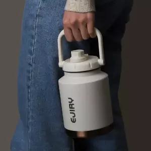 보온보냉 휴대용 텀블러 1L 스텐 워터저그 화이트골드