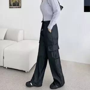 블레오 여자 겨울 기모 카고 데님 스트링 팬츠 DM2512161430