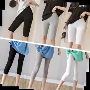 레깅스5부 모달 5부 7부 얇은 데일리 레깅스 3종 204880 1세트