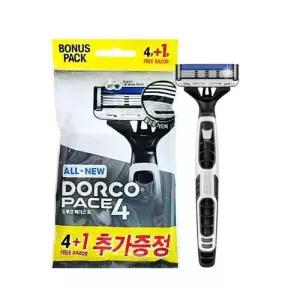 도루코 페이스 포 4 휴대용 일회용 면도기 4p+1p입 WFLS68X